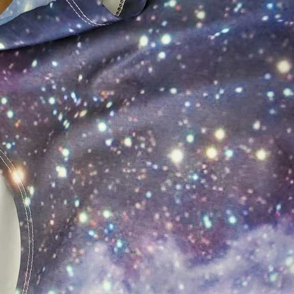 Galaxy crop top, size small. Will fit Med also. - Picture 5 of 7